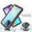 Silikon Schutzhülle Rahmen Tasche Hülle Durchsichtig Transparent 360 Grad Ganzkörper JX2 für Samsung Galaxy A52s 5G