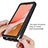 Silikon Schutzhülle Rahmen Tasche Hülle Durchsichtig Transparent 360 Grad Ganzkörper JX2 für Samsung Galaxy A72 4G