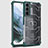 Silikon Schutzhülle Rahmen Tasche Hülle Durchsichtig Transparent 360 Grad Ganzkörper M05 für Samsung Galaxy S22 5G Grün