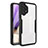 Silikon Schutzhülle Rahmen Tasche Hülle Durchsichtig Transparent 360 Grad Ganzkörper MJ1 für Samsung Galaxy M32 5G Schwarz