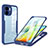 Silikon Schutzhülle Rahmen Tasche Hülle Durchsichtig Transparent 360 Grad Ganzkörper MJ1 für Xiaomi Redmi A2 Plus Blau