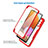 Silikon Schutzhülle Rahmen Tasche Hülle Durchsichtig Transparent 360 Grad Ganzkörper MJ2 für Samsung Galaxy A32 4G