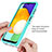 Silikon Schutzhülle Rahmen Tasche Hülle Durchsichtig Transparent 360 Grad Ganzkörper ZJ1 für Samsung Galaxy A04s