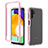 Silikon Schutzhülle Rahmen Tasche Hülle Durchsichtig Transparent 360 Grad Ganzkörper ZJ1 für Samsung Galaxy A13 5G Rosa