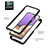 Silikon Schutzhülle Rahmen Tasche Hülle Durchsichtig Transparent 360 Grad Ganzkörper ZJ1 für Samsung Galaxy A32 5G