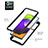 Silikon Schutzhülle Rahmen Tasche Hülle Durchsichtig Transparent 360 Grad Ganzkörper ZJ1 für Samsung Galaxy A52s 5G