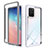 Silikon Schutzhülle Rahmen Tasche Hülle Durchsichtig Transparent 360 Grad Ganzkörper ZJ1 für Samsung Galaxy A91 Weiß
