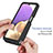Silikon Schutzhülle Rahmen Tasche Hülle Durchsichtig Transparent 360 Grad Ganzkörper ZJ1 für Samsung Galaxy M32 5G