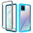 Silikon Schutzhülle Rahmen Tasche Hülle Durchsichtig Transparent 360 Grad Ganzkörper ZJ1 für Samsung Galaxy M60s