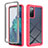 Silikon Schutzhülle Rahmen Tasche Hülle Durchsichtig Transparent 360 Grad Ganzkörper ZJ1 für Samsung Galaxy S20 FE 5G Pink