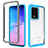 Silikon Schutzhülle Rahmen Tasche Hülle Durchsichtig Transparent 360 Grad Ganzkörper ZJ1 für Samsung Galaxy S20 Ultra Hellblau