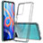 Silikon Schutzhülle Rahmen Tasche Hülle Durchsichtig Transparent 360 Grad Ganzkörper ZJ1 für Xiaomi Redmi Note 11 5G Grau
