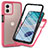 Silikon Schutzhülle Rahmen Tasche Hülle Durchsichtig Transparent 360 Grad Ganzkörper ZJ3 für Motorola Moto G53j 5G Pink