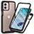 Silikon Schutzhülle Rahmen Tasche Hülle Durchsichtig Transparent 360 Grad Ganzkörper ZJ3 für Motorola Moto G53j 5G Schwarz
