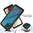 Silikon Schutzhülle Rahmen Tasche Hülle Durchsichtig Transparent 360 Grad Ganzkörper ZJ3 für Samsung Galaxy A12