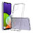 Silikon Schutzhülle Rahmen Tasche Hülle Durchsichtig Transparent 360 Grad Ganzkörper ZJ3 für Samsung Galaxy A22 4G