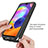 Silikon Schutzhülle Rahmen Tasche Hülle Durchsichtig Transparent 360 Grad Ganzkörper ZJ3 für Samsung Galaxy A31