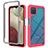 Silikon Schutzhülle Rahmen Tasche Hülle Durchsichtig Transparent 360 Grad Ganzkörper ZJ3 für Samsung Galaxy M12 Pink
