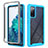 Silikon Schutzhülle Rahmen Tasche Hülle Durchsichtig Transparent 360 Grad Ganzkörper ZJ3 für Samsung Galaxy S20 FE 4G Hellblau