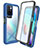 Silikon Schutzhülle Rahmen Tasche Hülle Durchsichtig Transparent 360 Grad Ganzkörper ZJ3 für Xiaomi Redmi 10 4G Blau
