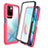 Silikon Schutzhülle Rahmen Tasche Hülle Durchsichtig Transparent 360 Grad Ganzkörper ZJ3 für Xiaomi Redmi 10 4G Pink
