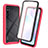 Silikon Schutzhülle Rahmen Tasche Hülle Durchsichtig Transparent 360 Grad Ganzkörper ZJ3 für Xiaomi Redmi 9A Pink