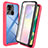 Silikon Schutzhülle Rahmen Tasche Hülle Durchsichtig Transparent 360 Grad Ganzkörper ZJ3 für Xiaomi Redmi 9C Pink