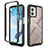 Silikon Schutzhülle Rahmen Tasche Hülle Durchsichtig Transparent 360 Grad Ganzkörper ZJ4 für Motorola Moto G53 5G
