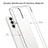 Silikon Schutzhülle Rahmen Tasche Hülle Durchsichtig Transparent 360 Grad Ganzkörper ZJ4 für Samsung Galaxy A32 5G