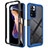 Silikon Schutzhülle Rahmen Tasche Hülle Durchsichtig Transparent 360 Grad Ganzkörper ZJ4 für Xiaomi Poco X4 NFC Blau