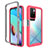 Silikon Schutzhülle Rahmen Tasche Hülle Durchsichtig Transparent 360 Grad Ganzkörper ZJ4 für Xiaomi Redmi 10 4G Pink