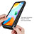 Silikon Schutzhülle Rahmen Tasche Hülle Durchsichtig Transparent 360 Grad Ganzkörper ZJ4 für Xiaomi Redmi 10 India