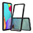 Silikon Schutzhülle Rahmen Tasche Hülle Durchsichtig Transparent 360 Grad Ganzkörper ZJ5 für Samsung Galaxy A52s 5G Schwarz