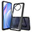 Silikon Schutzhülle Rahmen Tasche Hülle Durchsichtig Transparent 360 Grad Ganzkörper ZJ5 für Xiaomi Mi 10i 5G Schwarz