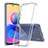 Silikon Schutzhülle Rahmen Tasche Hülle Durchsichtig Transparent 360 Grad Ganzkörper ZJ5 für Xiaomi Redmi Note 10 5G