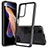 Silikon Schutzhülle Rahmen Tasche Hülle Durchsichtig Transparent 360 Grad Ganzkörper ZJ5 für Xiaomi Redmi Note 11 Pro+ Plus 5G Schwarz
