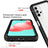 Silikon Schutzhülle Rahmen Tasche Hülle Durchsichtig Transparent 360 Grad Ganzkörper ZJ6 für Samsung Galaxy A32 4G