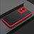 Silikon Schutzhülle Rahmen Tasche Hülle Durchsichtig Transparent für Oppo A78 5G Rot