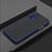 Silikon Schutzhülle Rahmen Tasche Hülle Durchsichtig Transparent für Oppo K9 5G Blau