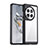Silikon Schutzhülle Rahmen Tasche Hülle Durchsichtig Transparent J01S für OnePlus 12R 5G Schwarz