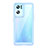 Silikon Schutzhülle Rahmen Tasche Hülle Durchsichtig Transparent J01S für Oppo Reno7 Pro 5G Blau