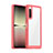 Silikon Schutzhülle Rahmen Tasche Hülle Durchsichtig Transparent J01S für Sony Xperia 10 V Rot