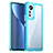 Silikon Schutzhülle Rahmen Tasche Hülle Durchsichtig Transparent M06 für Xiaomi Mi 12X 5G Hellblau