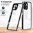 Silikon Schutzhülle Rahmen Tasche Hülle Durchsichtig Transparent Spiegel H01P für Xiaomi Poco C50