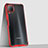 Silikon Schutzhülle Rahmen Tasche Hülle Durchsichtig Transparent Spiegel H02 für Huawei Nova 7i Rot