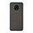 Silikon Schutzhülle Rahmen Tasche Hülle Durchsichtig Transparent Spiegel H03 für OnePlus 7T Blau