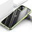 Silikon Schutzhülle Rahmen Tasche Hülle Durchsichtig Transparent Spiegel M03 für Apple iPhone 14 Grün