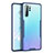 Silikon Schutzhülle Rahmen Tasche Hülle Durchsichtig Transparent Spiegel M03 für Huawei P30 Pro New Edition Blau