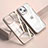 Silikon Schutzhülle Rahmen Tasche Hülle Durchsichtig Transparent Spiegel M04 für Apple iPhone 14