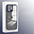 Silikon Schutzhülle Rahmen Tasche Hülle Durchsichtig Transparent Spiegel M04 für Apple iPhone 14 Pro Max